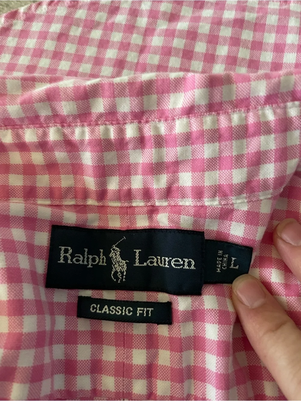 Polo by Ralph Lauren Pink Gingham Button-Down Shirt